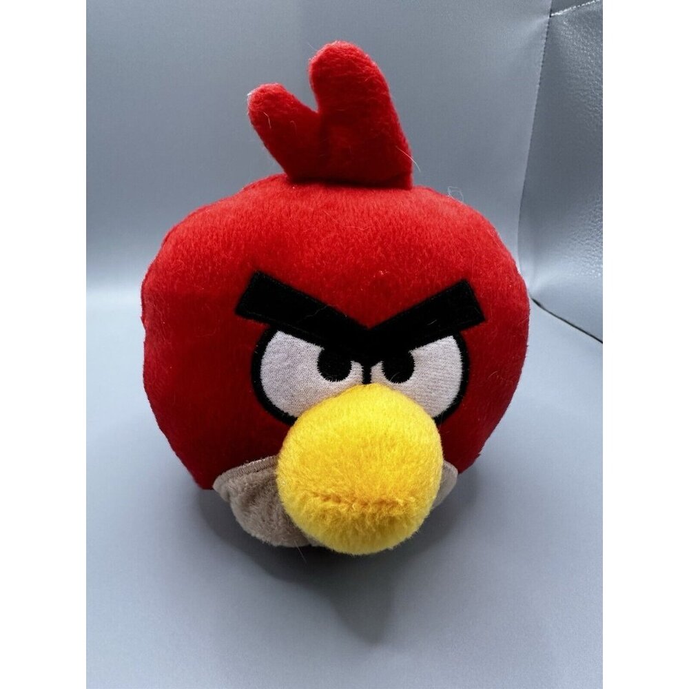 Angry Birds‎ Red Bird Plush 6” Jay NO TAG/Sound Commonwealth Stuffed Animal READ